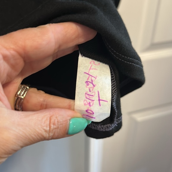 NWOT Women's Black and Red Patchwork Top - Picture 5 of 6